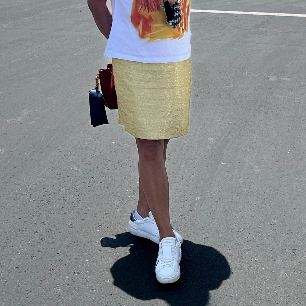 Duro Olowu Gold skirt size 6